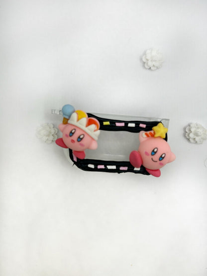 Cute Custom Decoden AirPod Case Pink Kirby Theme Decoden Phone Case Kawaii Decoden Anime AirPod Case - The Deco Den