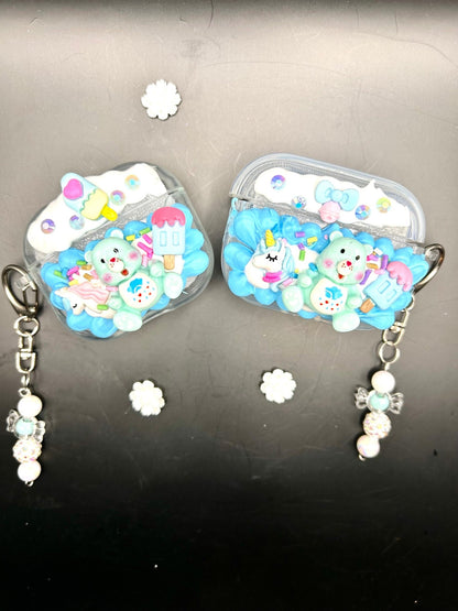 Decoden AirPod Case Care Bear Decoden Case AirPod Case Cover Kawaii Bear Decoden Anime AirPod Case Snap Cover for AirPod Pro Case AirPod Max - The Deco Den