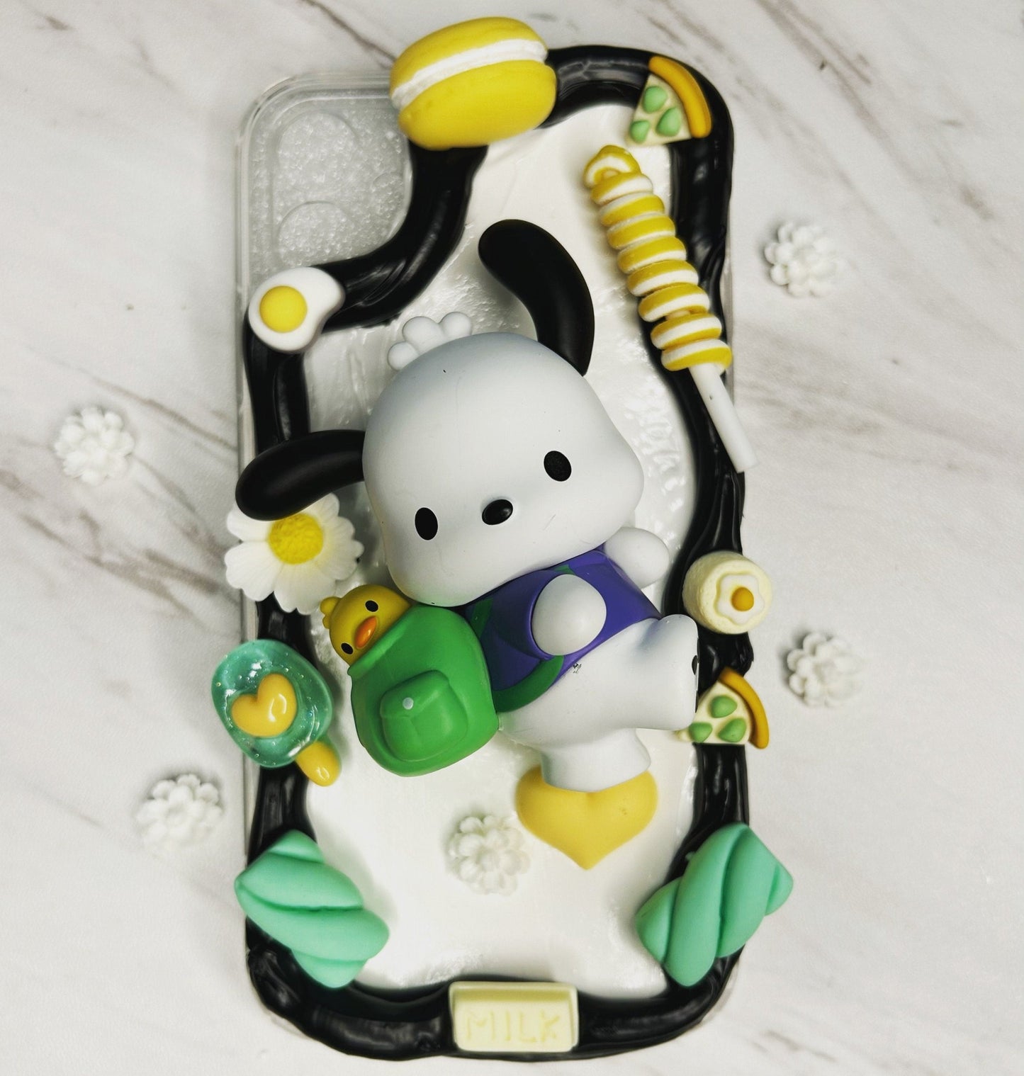 Decoden Kawaii Dog Custom Phone Case Decoden Pochacco Decoden iPhone Case Kawaii Samsung Case All Models Cute Gift Kawaii Lover Pochacco - The Deco Den