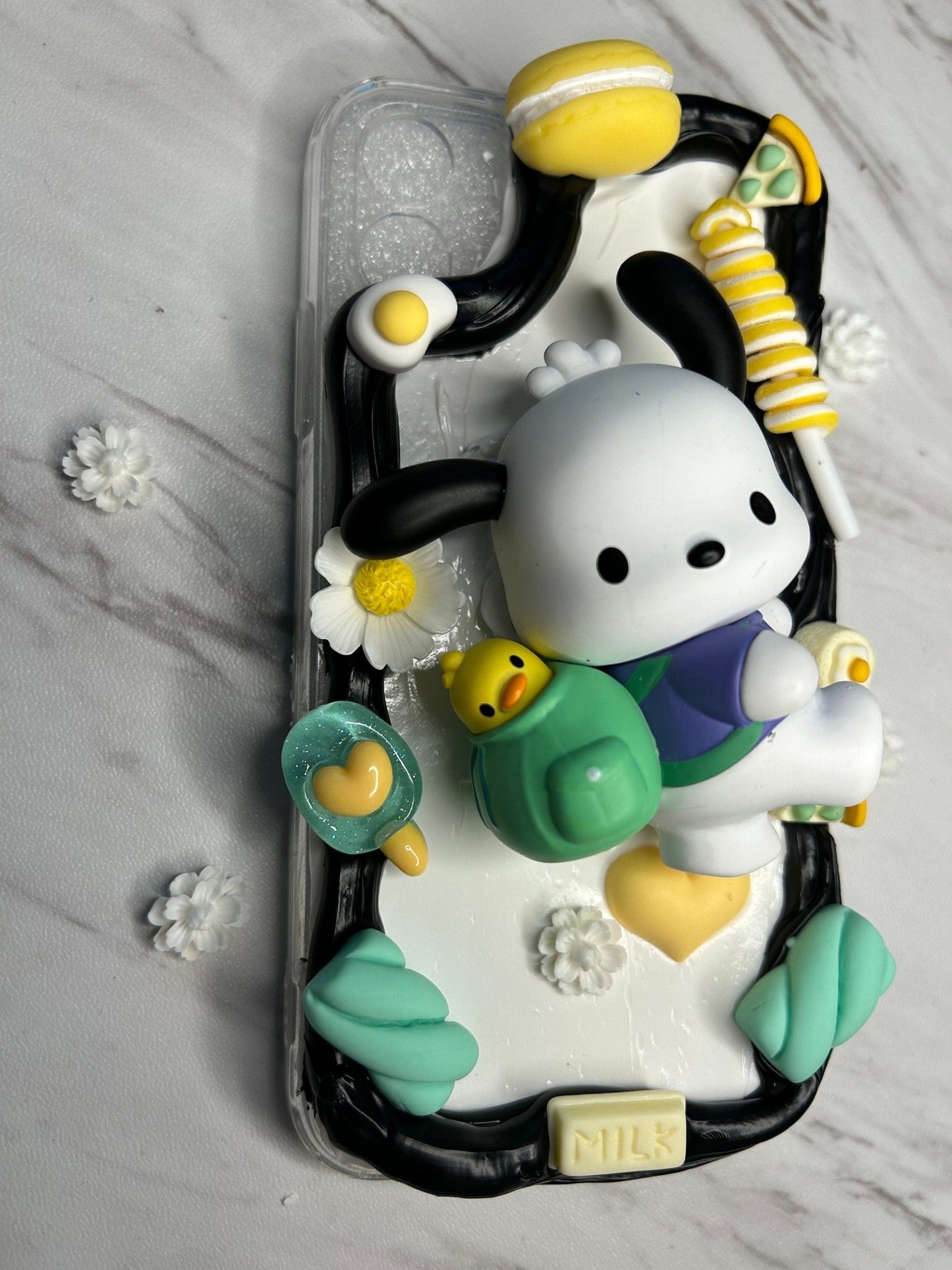 Decoden Kawaii Dog Custom Phone Case Decoden Pochacco Decoden iPhone Case Kawaii Samsung Case All Models Cute Gift Kawaii Lover Pochacco - The Deco Den