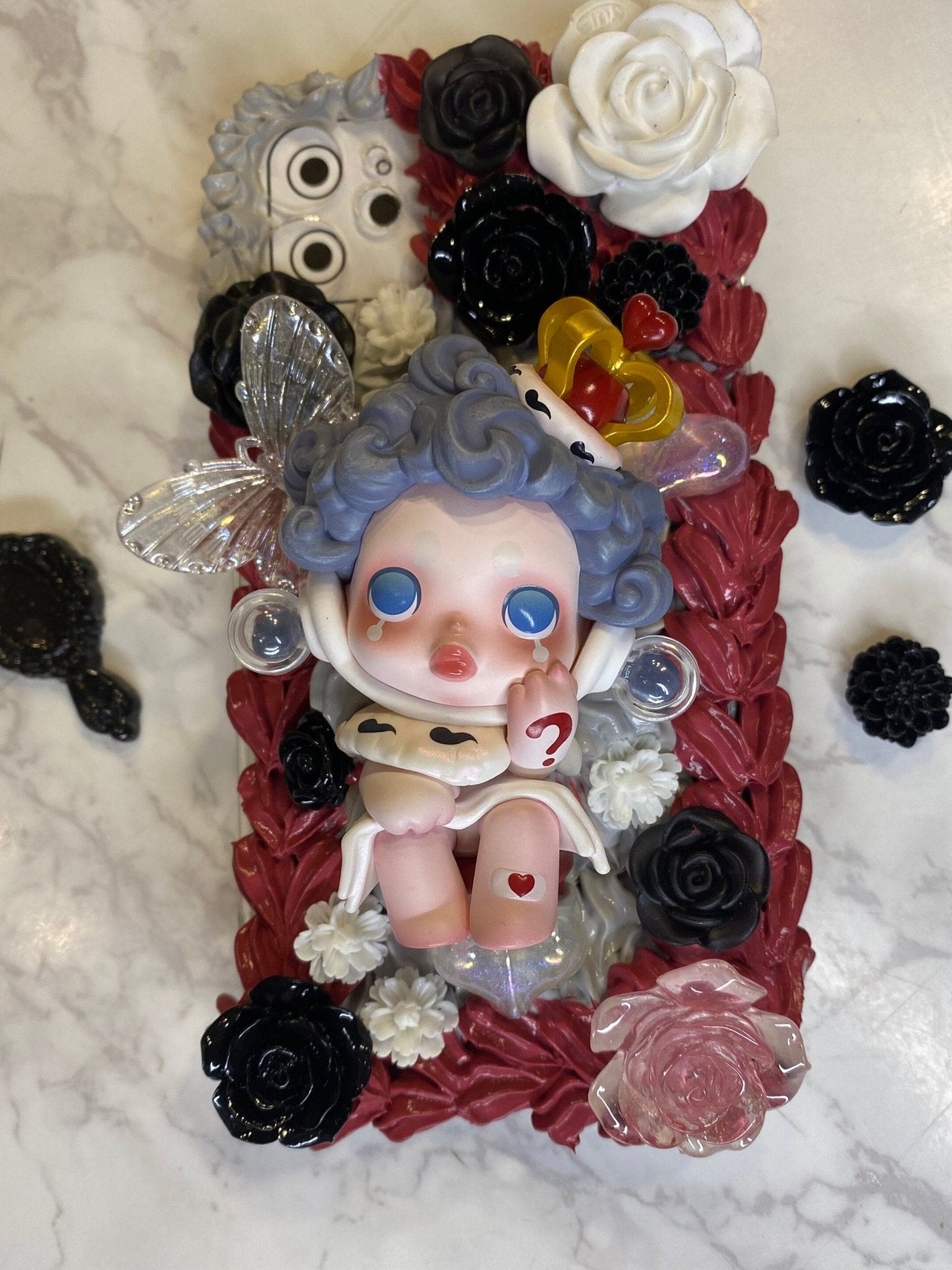 Decoden Phone Case Skullpanda Heart Queen Fake Cream Case Kawaii Heart Phone Case Decoden Skullpanda Case Custom iPhone Case Samsung Model - The Deco Den