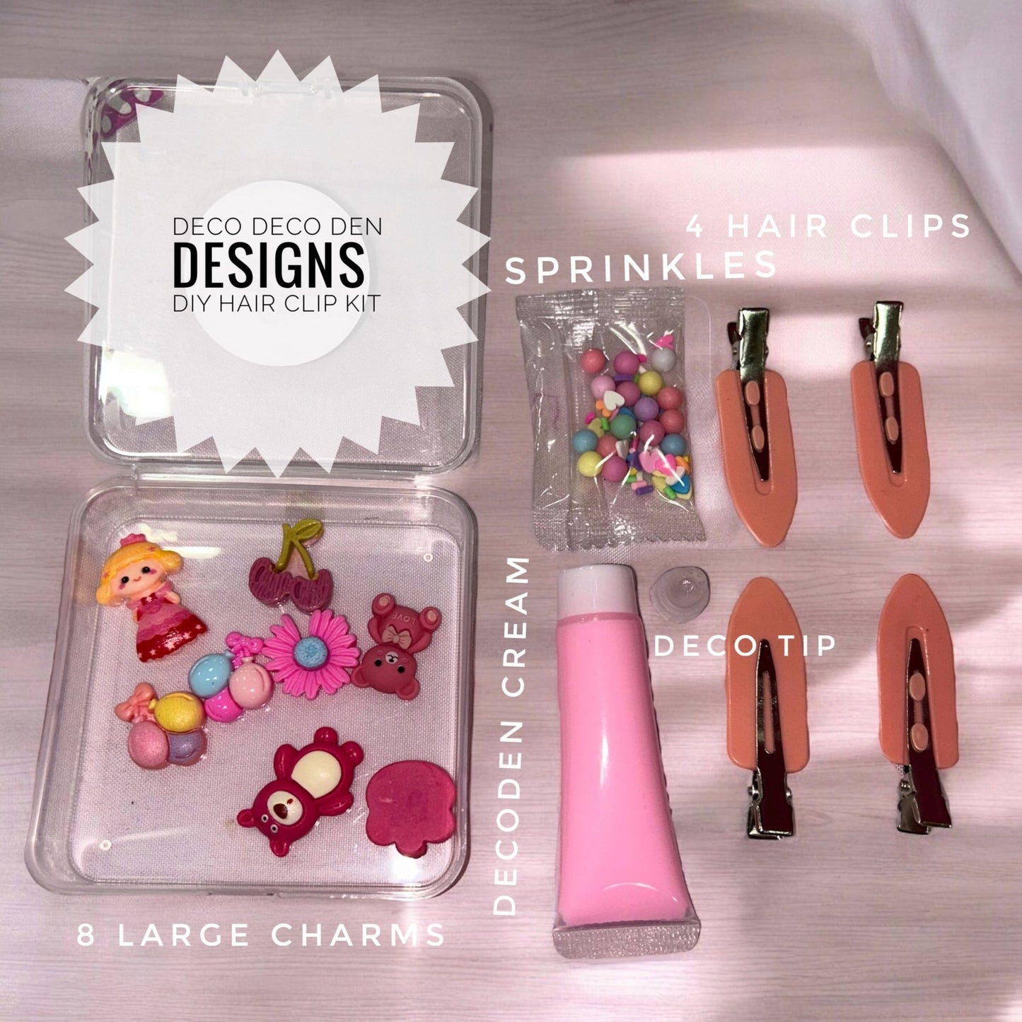 DIY Kit: Decoden Hair Clips - The Deco Den