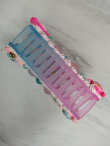 Kawaii Handmade Claw Clip Hair Clip Decoden Hair Claw Long Hair Accessory Colorful Hair Claw Kawaii Gift for Her Birthday Gift for Her - The Deco Den