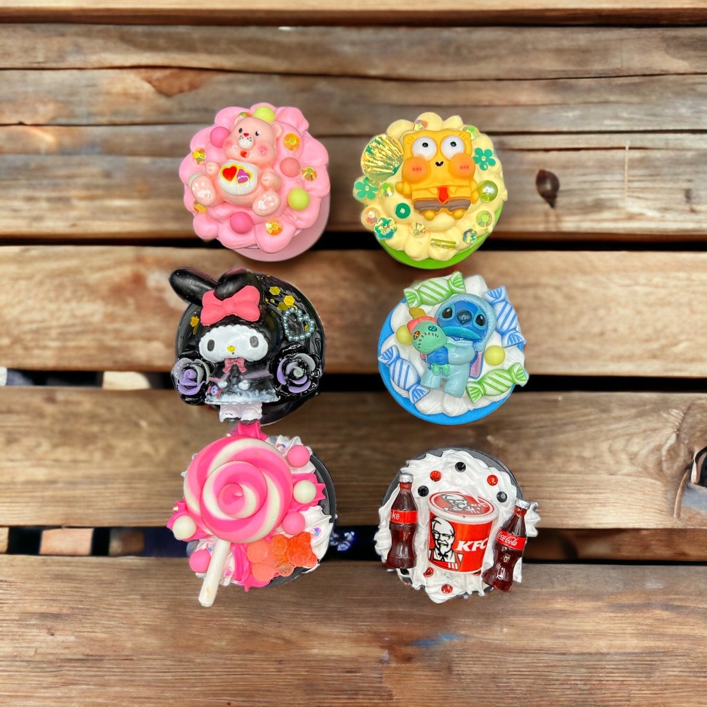 Phone Holder Decoden Cute Kawaii Pop Socket Holders Cute Cellphone Accessories | Ready to Ship - The Deco Den