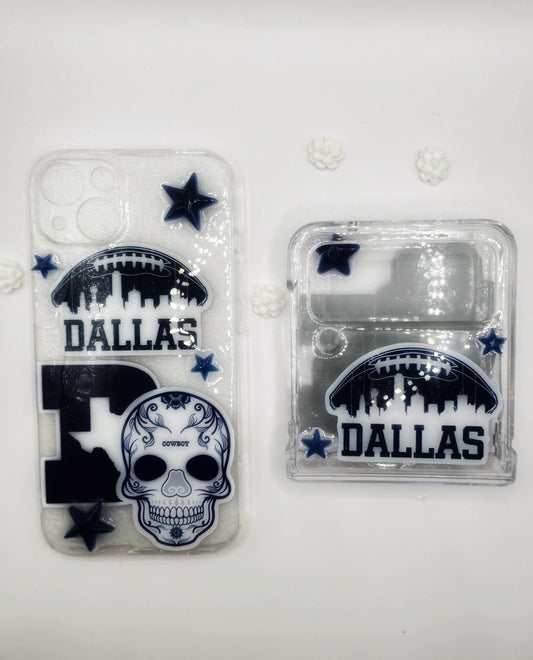 Resin Cell Phone Case Custom iPhone Case Handmade Samsung Cowboy Nation Football Fan Phone Case Case All Phone Models Available - The Deco Den