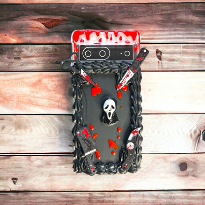 Scary Movie Gothic Scary Movie Phone Case Bloody Decoden Ghostface Gothic Case Horror Movie Fan Case for iPhone Black Custom Samsung Case - The Deco Den