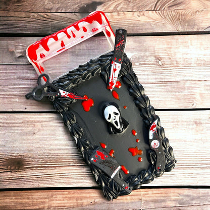 Scary Movie Gothic Scary Movie Phone Case Bloody Decoden Ghostface Gothic Case Horror Movie Fan Case for iPhone Black Custom Samsung Case - The Deco Den