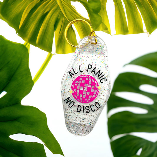 Vintage Motel Keychain Vintage Hotel Keytag Glittery Cute Retro Keychain Gift for Girlfriends - The Deco Den